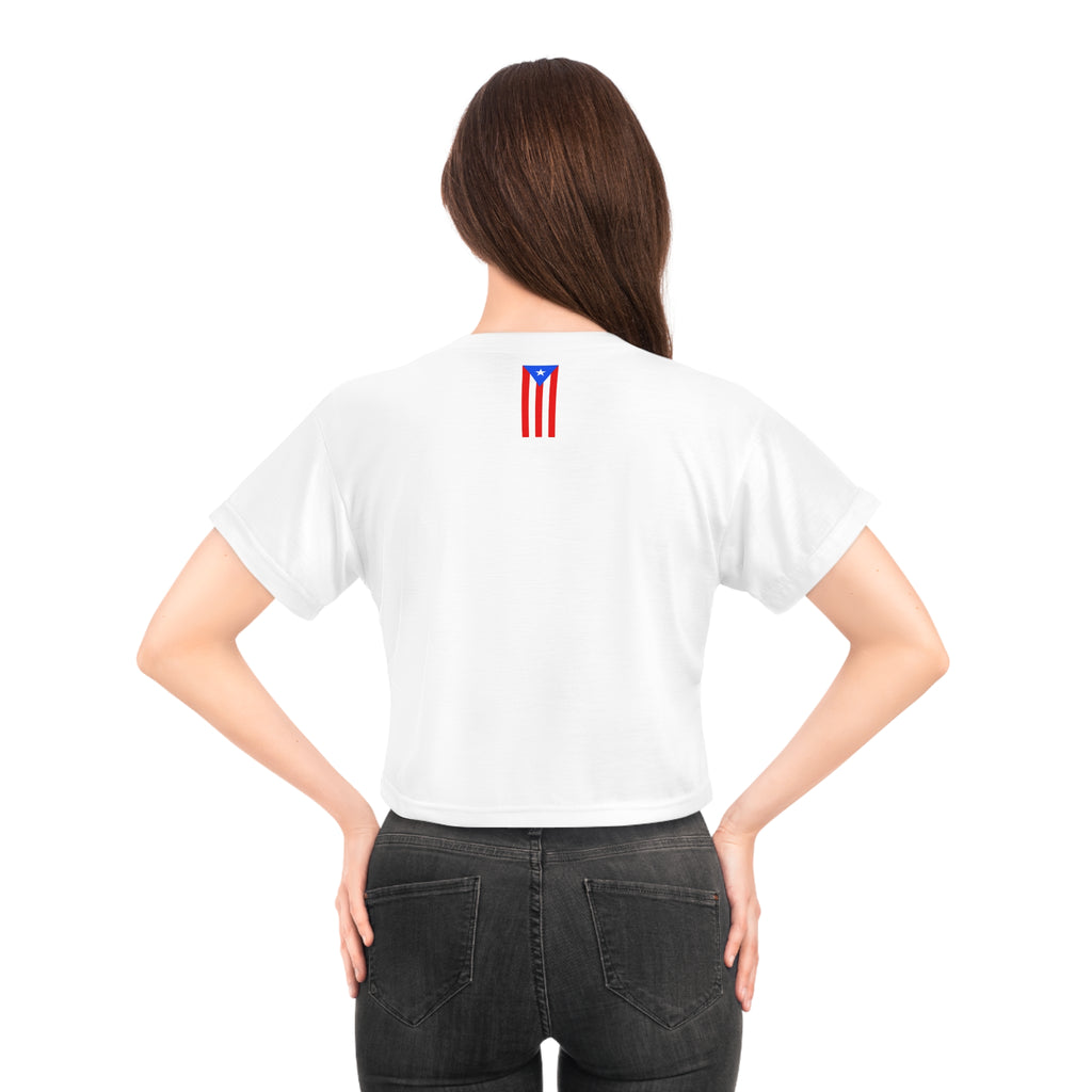 Bad Bunny Signature Crop Tee – Puerto Rico Inspired Women’s Streetwear Cropped T-Shirt