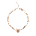 Bad Bunny Paperclip Heart Bracelet – Minimal Streetwear Charm Bangle