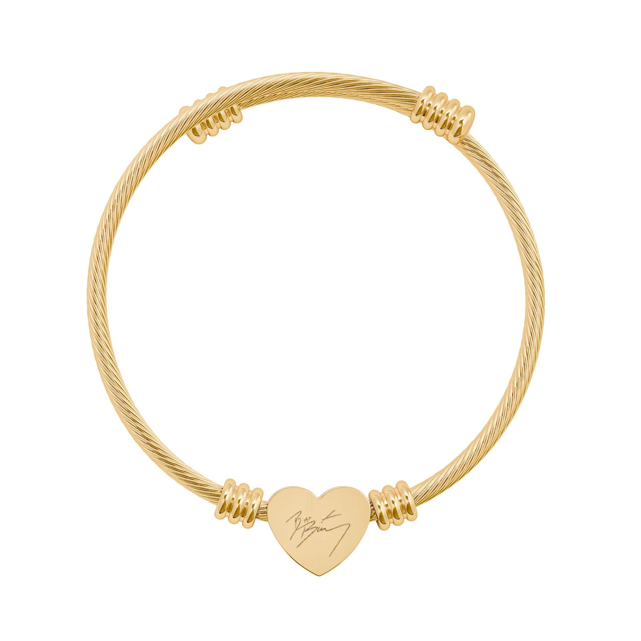 Bad Bunny Heart Cuff Bracelet – Adjustable Streetwear Love Bangle