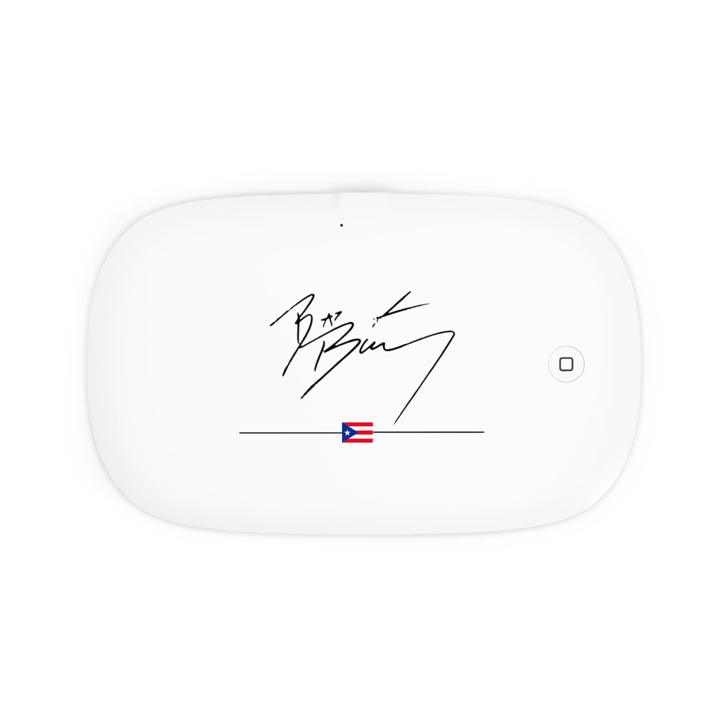 Bad Bunny Signature Inspired 2-in-1 UV Phone Sanitizer & Wireless Charging Pad – Streetwear Tech Essential