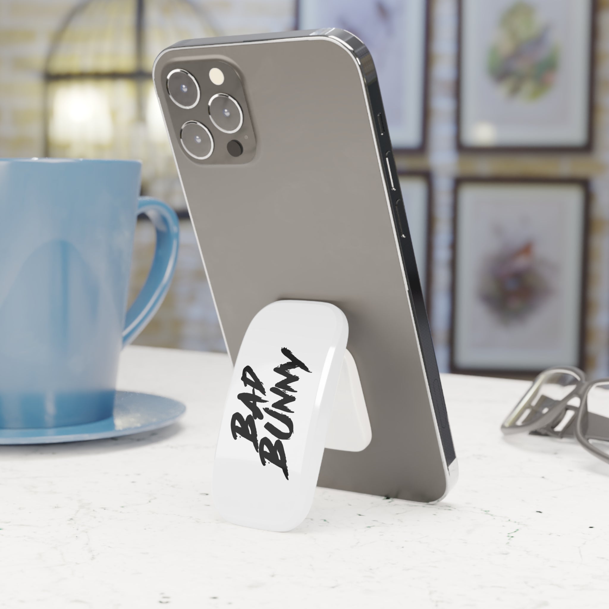 Bad Bunny Inspired iPhone Click-On Grip – Magnetic Streetwear Phone Holder Stand