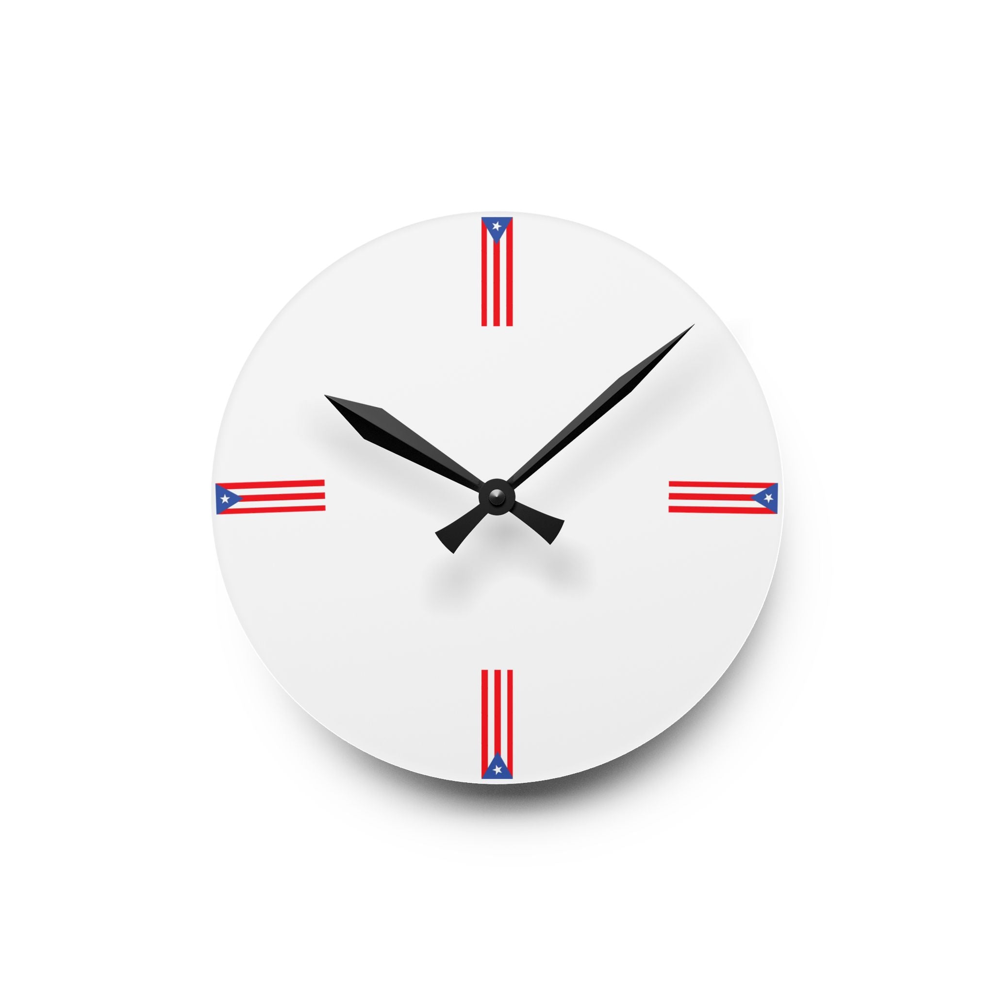 Puerto Rico Inspired Wall Clock – Caribbean Island Luxury Home Decor Aesthetic Clock