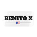 “BENITO X” Mini License Plate – Bad Bunny Inspired Streetwear Custom Tag Decor