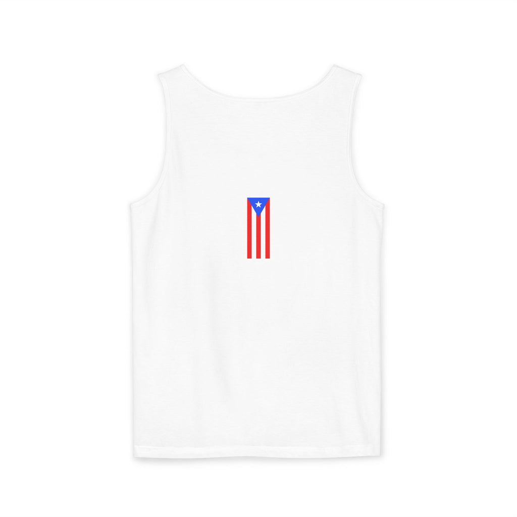 Garment Dyed Bad Bunny Inspired Tank Top – Puerto Rico Streetwear Aesthetic Sleeveless Tee