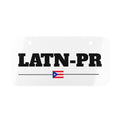 “LATN-PR” Mini License Plate – Latin Streetwear Inspired Custom Tag Decor