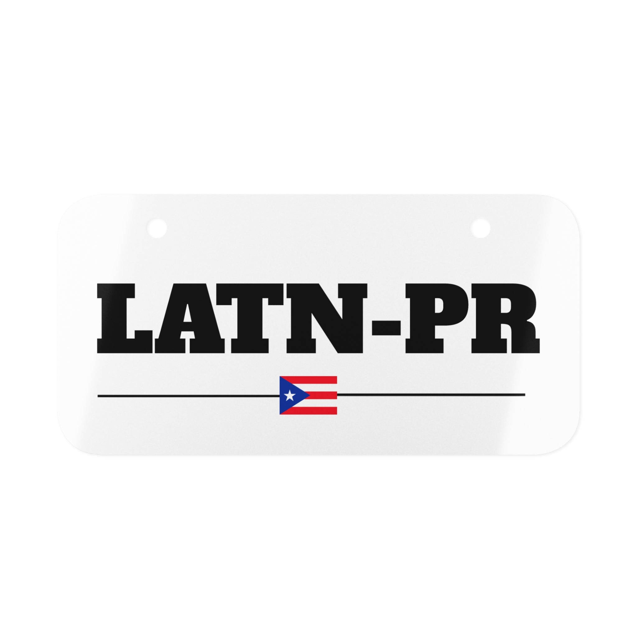 “LATN-PR” Mini License Plate – Latin Streetwear Inspired Custom Tag Decor