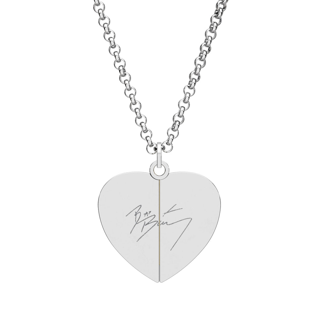 Hidden Message Heart Necklace – “Together We Are America” Engraved Pendant