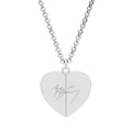 Hidden Message Heart Necklace – “Together We Are America” Engraved Pendant