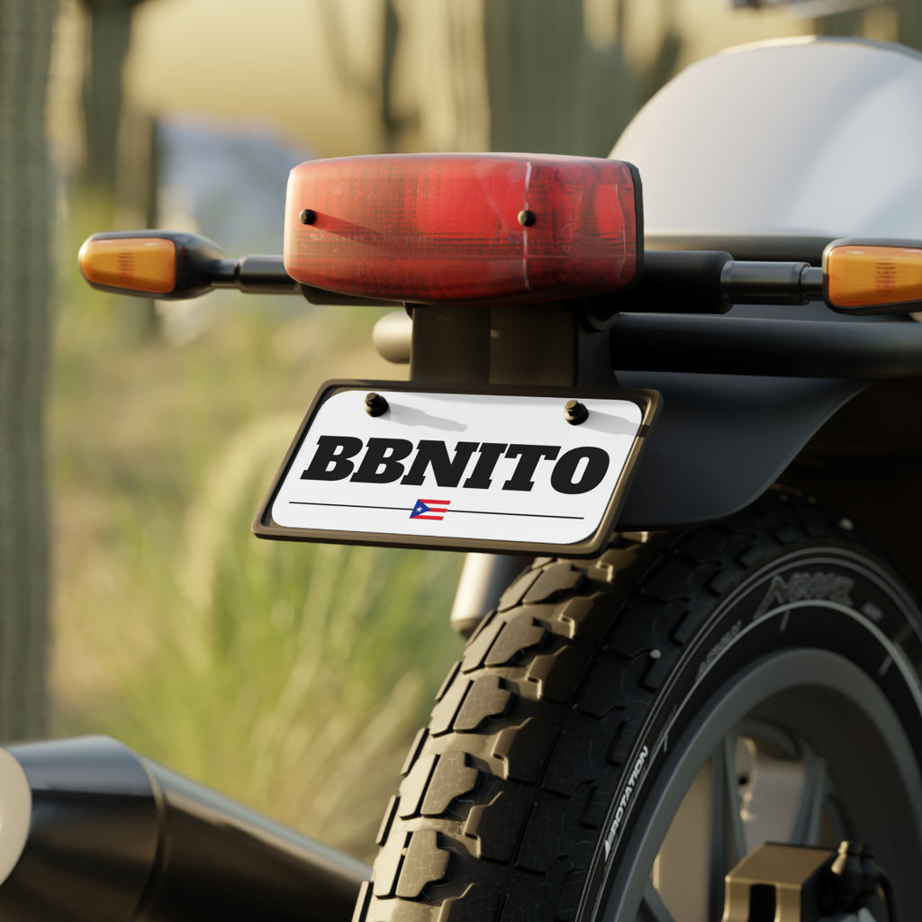 “BBNITO” Mini License Plate – Bad Bunny Inspired Custom Street Decor Tag