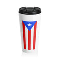 Puerto Rico Flag Stainless Steel Travel Mug – Insulated Streetwear Coffee Cup