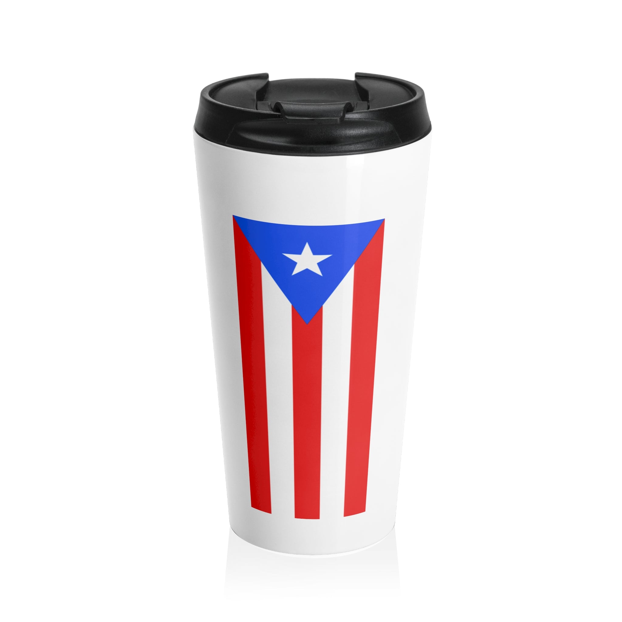 Puerto Rico Flag Stainless Steel Travel Mug – Insulated Streetwear Coffee Cup