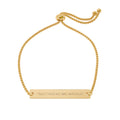 “Together With America” Adjustable Flat Bar Bracelet – Minimal Streetwear Engraved Cuff
